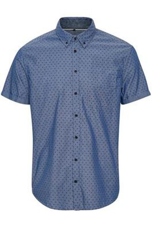 Camicia Blend Of America Coronet con stampa geometrica blu