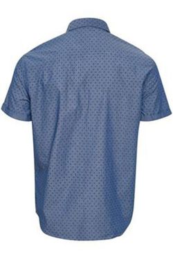 Camicia Blend Of America Coronet con stampa geometrica blu
