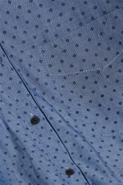 Camicia Blend Of America Coronet con stampa geometrica blu