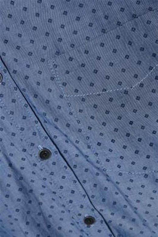 Camicia Blend Of America Coronet con stampa geometrica blu