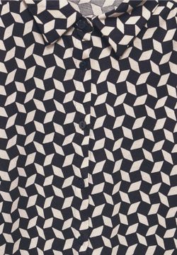 Camisa con estampado rombo bicolor Street One Night Sky