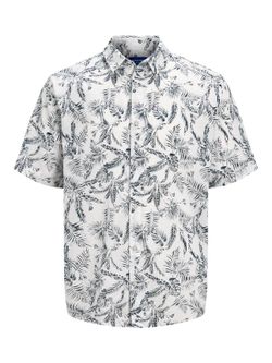 Camicia con stampa tropicale di Jack & Jones Cloud Dancer