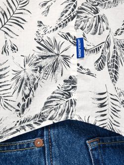 Camicia con stampa tropicale di Jack & Jones Cloud Dancer