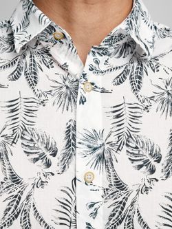 Camicia con stampa tropicale di Jack & Jones Cloud Dancer