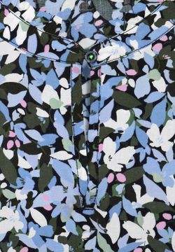 Camisa con manga 3/4 con estampado floral multicolor Street One Dark Navy