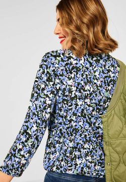 Camisa con manga 3/4 con estampado floral multicolor Street One Dark Navy