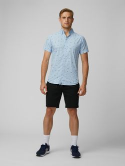 Camicia con micro disegni natalizi Produkt Chambray Blue