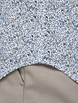Camisa con microestampado floral Jack & Jones White