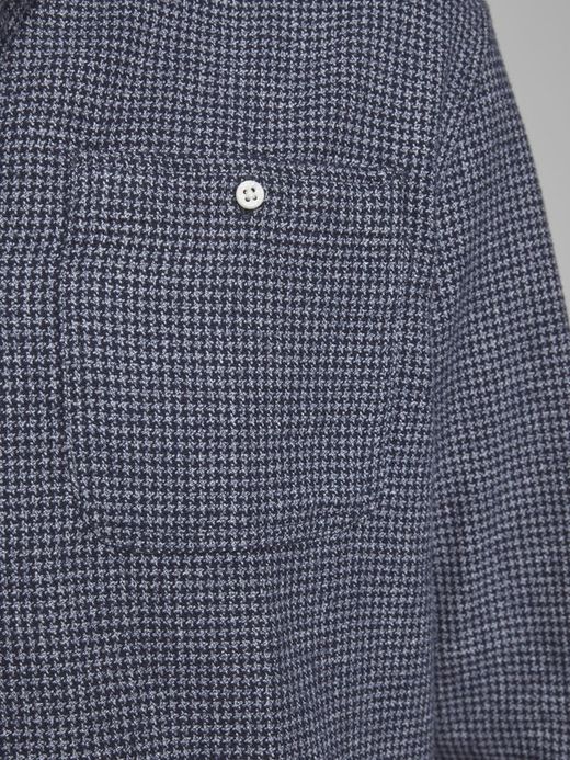 Camicia Jack & Jones pied de poule blu scuro