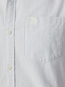 Camisa con rayas finas y bolsillo Produkt Slate