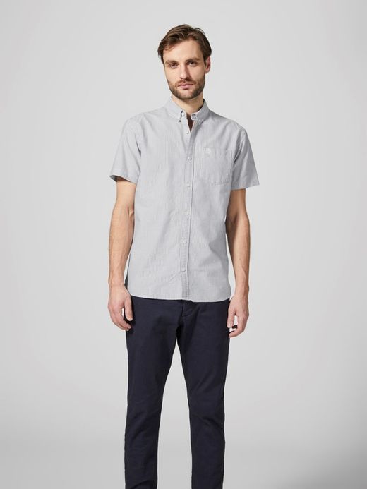 Produkt Stonewash Fine Stripe Taschenhemd