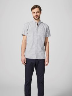 Produkt Stonewash Fine Stripe Taschenhemd