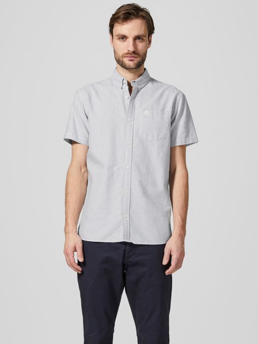 Produkt Stonewash Fine Stripe Taschenhemd