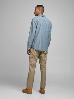 Camicia a rombi irregolari Jack & Jones Medium Blue