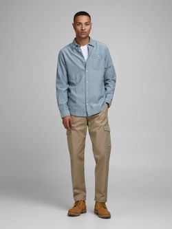 Camicia a rombi irregolari Jack & Jones Medium Blue
