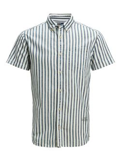 Camicia Jack & Jones Distressed Check Whisper White
