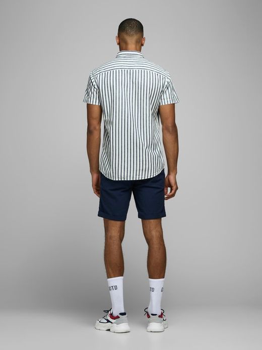 Camicia Jack & Jones Distressed Check Whisper White