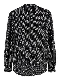 Camicia girocollo a pois Only Black