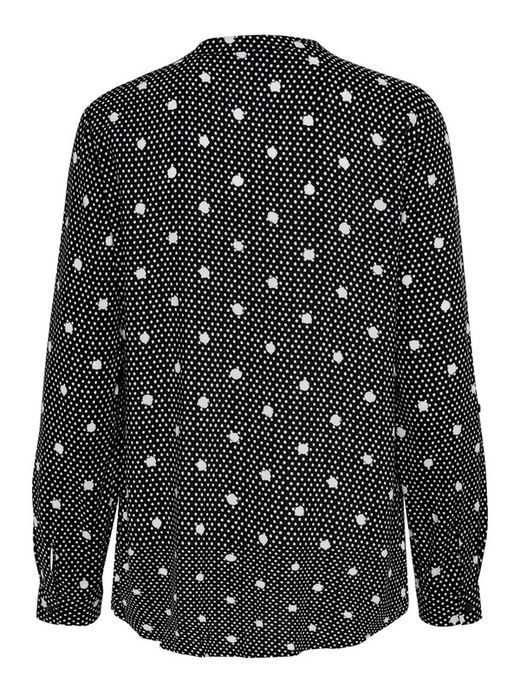 Camicia girocollo a pois Only Black