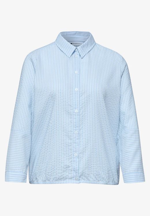 Camisa de m. 3/4 con rayas finas Street One Blue