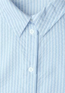 Camisa de m. 3/4 con rayas finas Street One Blue
