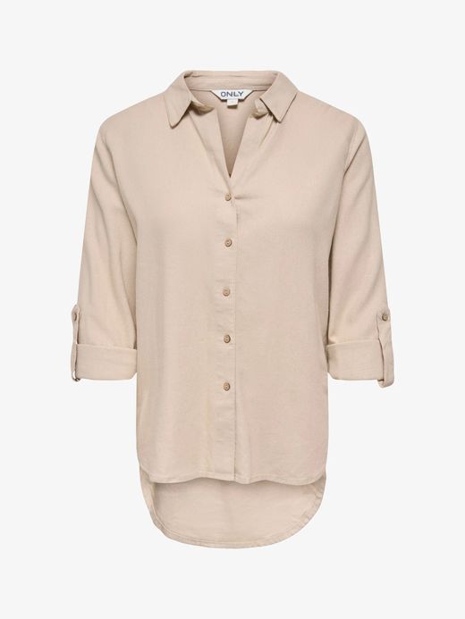 Camisa de manga 3/4 Only Tan