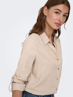 Camisa de manga 3/4 Only Tan