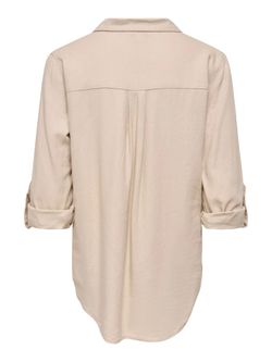Camisa de manga 3/4 Only Tan