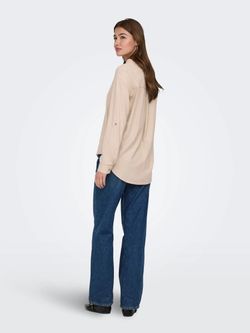 Camisa de manga 3/4 Only Tan