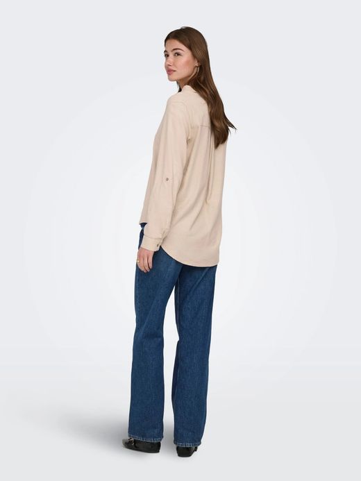 Camisa de manga 3/4 Only Tan