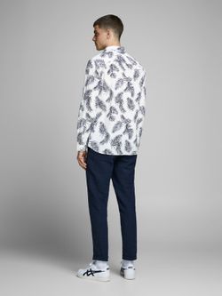 Jack & Jones Wolkentänzer Palmblatt Langarmhemd