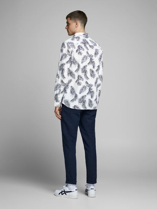 Jack & Jones Wolkentänzer Palmblatt Langarmhemd