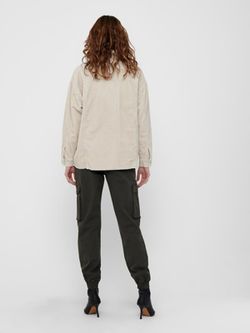 Camisa de pana oversize Only Silver Mink