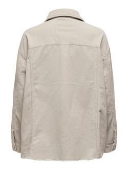 Camisa de pana oversize Only Silver Mink