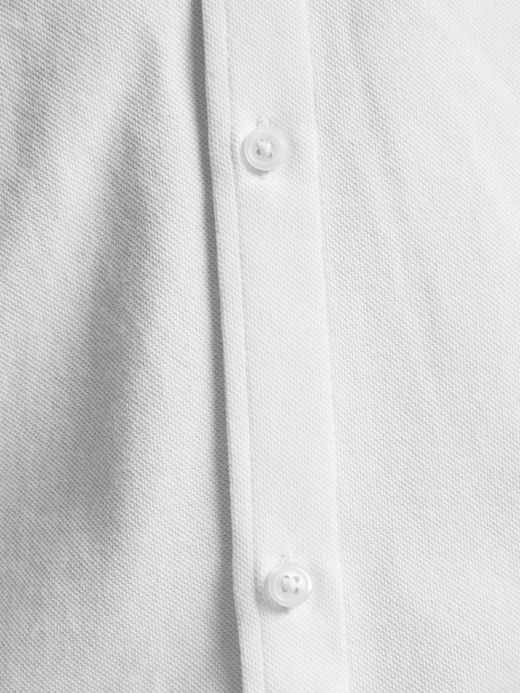 Camisa de punto con cuello mao Jack & Jones White