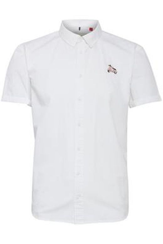 Grundlegende Mischung von Amerika White Plain Shirt