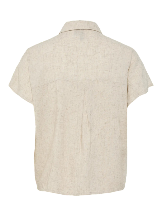 Camisa m/c anudada Pieces Birch 1