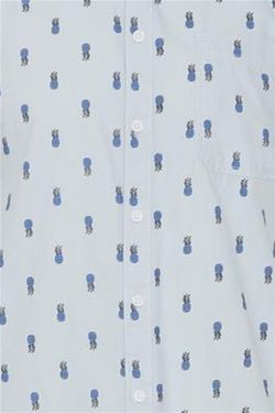 Camisa m/c con dibujos piñas Blend Of America Sky Blue