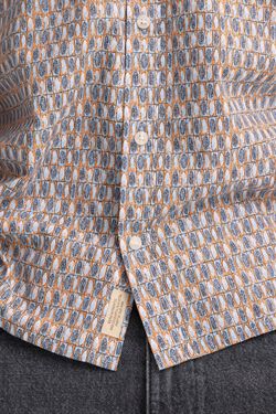 Camisa m/c con estampado bicolor Blend Of America Blue