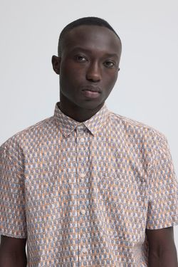 Camisa m/c con estampado bicolor Blend Of America Blue