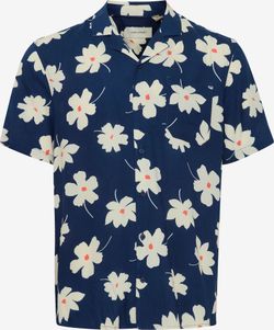 Camisa m/c con estampado floral grande Blend Of America Dress Blue