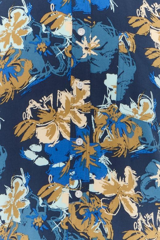 Camisa m/c con estampado floral multicolor Blend Of America Dress Blue