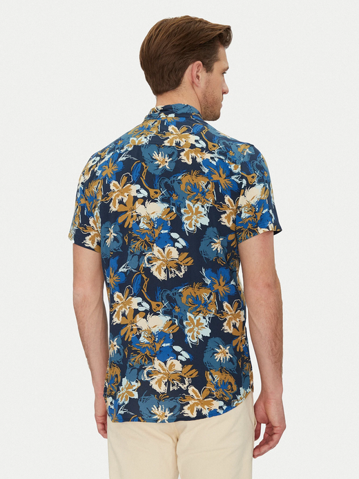 Camisa m/c con estampado floral multicolor Blend Of America Dress Blue