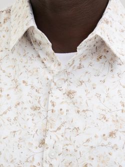 Camisa m/c con estampado floral pequeño Jack & Jones Cloud Dancer