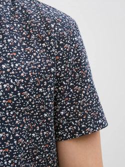 Camisa m/c con estampado floral pequeño Jack & Jones Night Sky