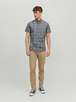 Camisa m/c con estampado floral Produkt Falcon