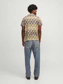 Camisa m/c con estampado floral tricolor Jack & Jones Crockery