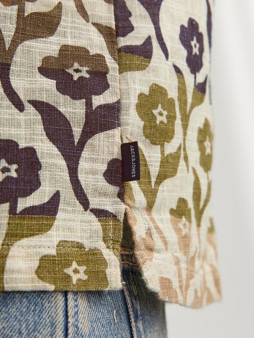 Camisa m/c con estampado floral tricolor Jack & Jones Crockery