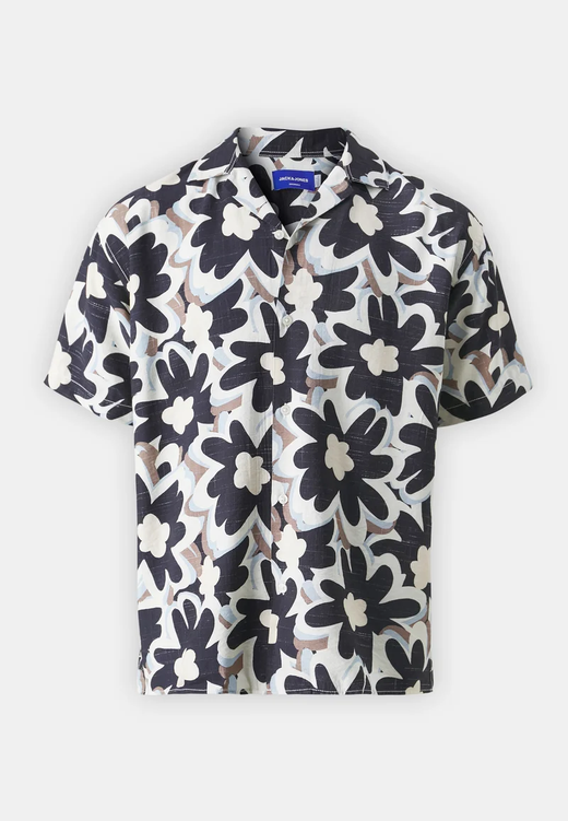 Camisa m/c con estampado floral tricolor Jack & Jones Sky Captain