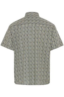 Camisa m/c con estampado geométrico tricolor Blend Of America Navy